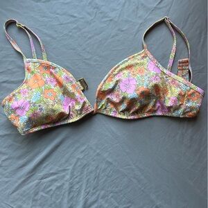 Floral Print Women's Bikini Top